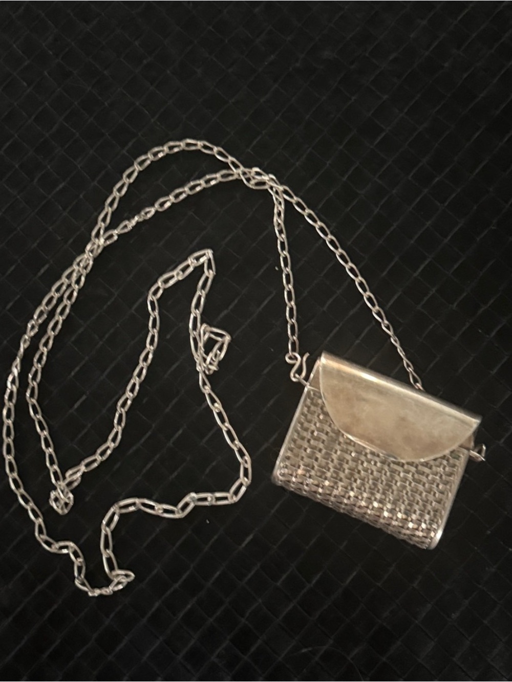 Rare Authentic 925 sterling silver vintage mini handbag purse - Picture 2 of 12